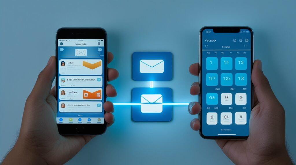 Sincronização de E-mails, Contatos e Calendários