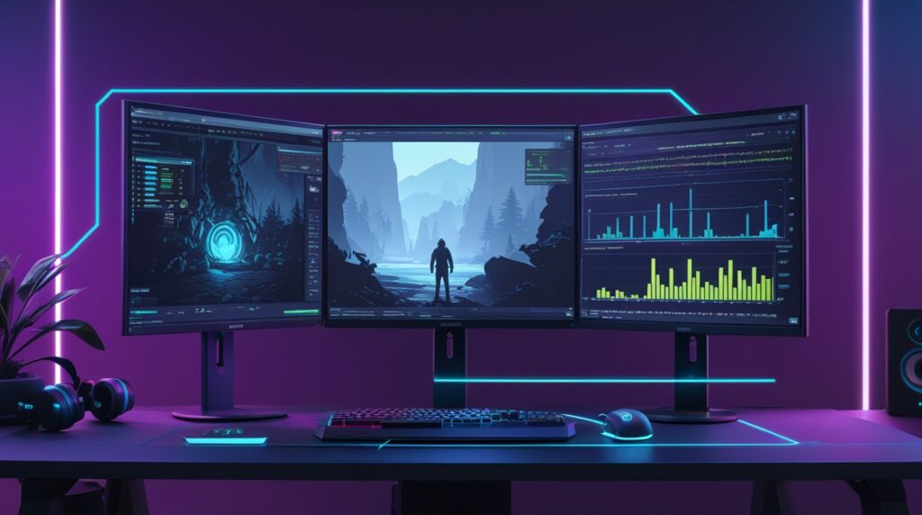Tecnologias de sincronização e recursos especiais para gamers