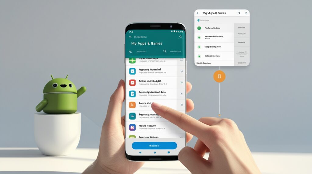 Maquete realista de dispositivo Android 